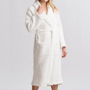 Barefoot Dreams CozyChic White Robe Size 1 S/M